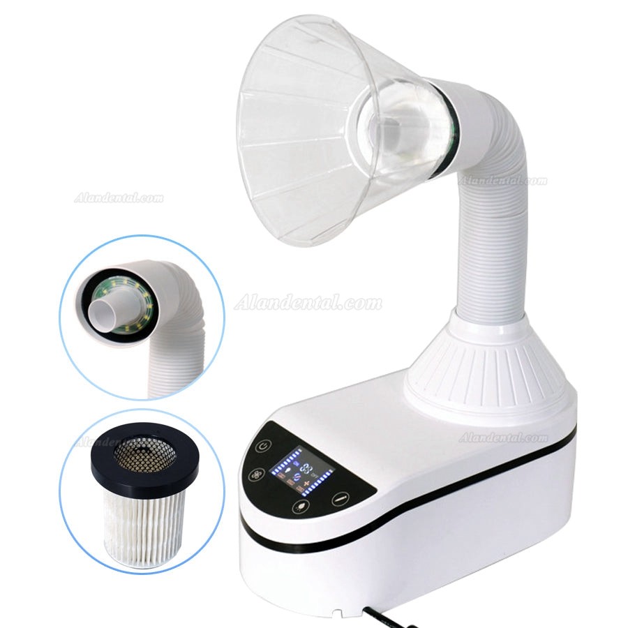 Dental Lab Dust Collector Vacuum Cleaner Extractor 230W with LED Lamp